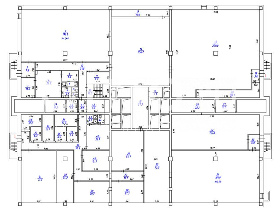 Планировка офиса 104 000 м², 1 этаж, Деловой квартал «Неополис»